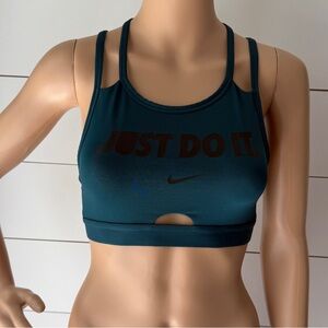 Nike Dri-FIT Just Do It Mid-Impact Sports Bra Sz S